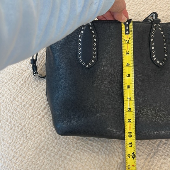 Michael Kors Brooklyn Large Pebbled Leather Convertible Satchel - Picture 10 of 16